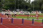 Womens under-17s 300 metres hurdles, 2023 Northern Under-13s, Under-15s and Under-17s, Middlesbrough.  Photo: David T. Hewitson/Sports for All Pics